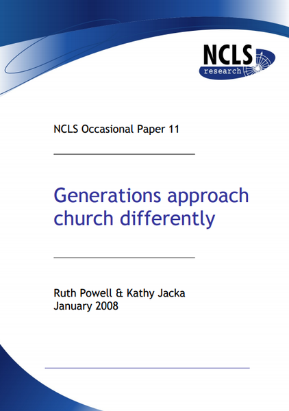 Generations approach church differently - Electronic (PDF)