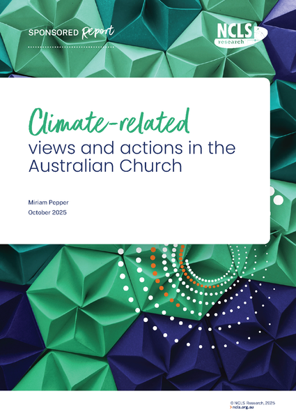 Climate-related views and actions in the Australian Church.