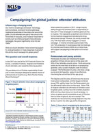 Campaigning for global justice: attender attitudes in 2011