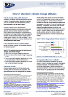 Church attenders' climate change attitudes