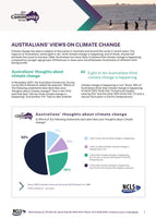 Australians' views on climate change