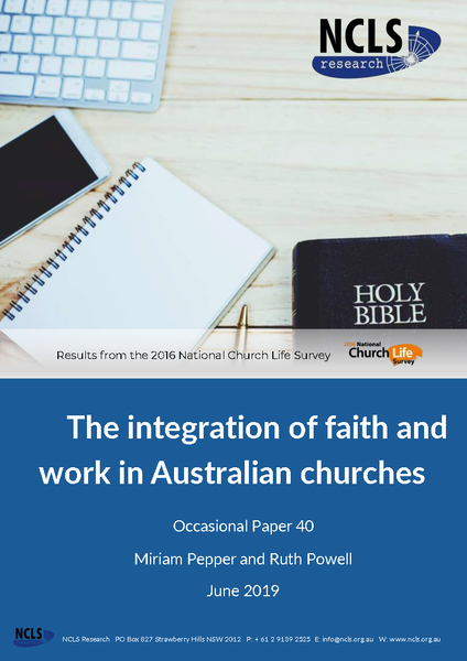 Faith and Work Integration