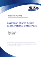 Australian church health & generational differences - Electronic (PDF)