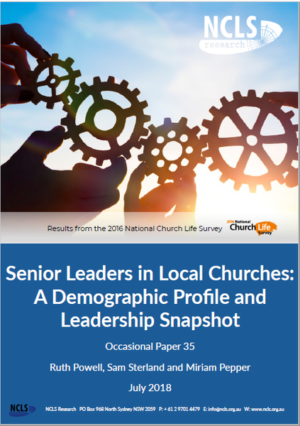 Senior Leaders in Local Churches: A Demographic Profile and Leadership Snapshot - Electronic (PDF)