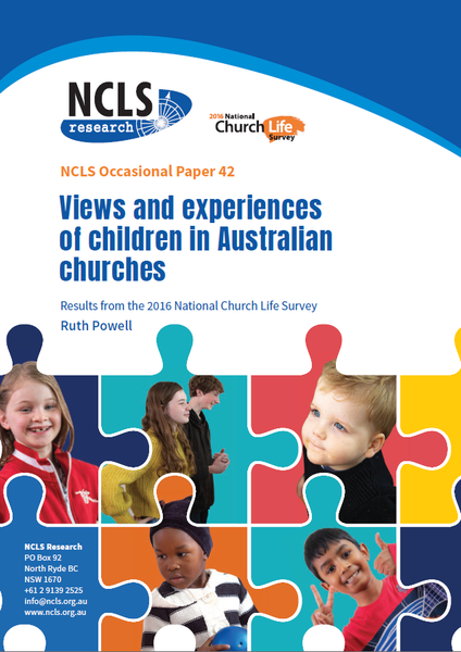 Views and experiences of children in Australian churches